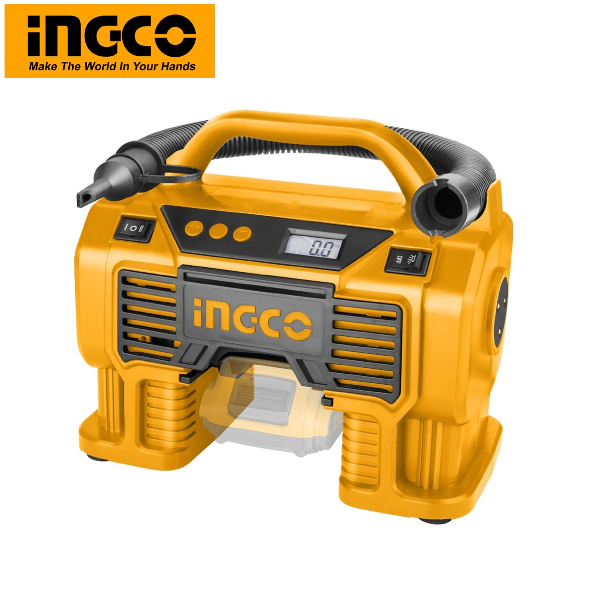 Dụng cụ bơm lốp xe dùng pin 20V INGCO CACLI2002