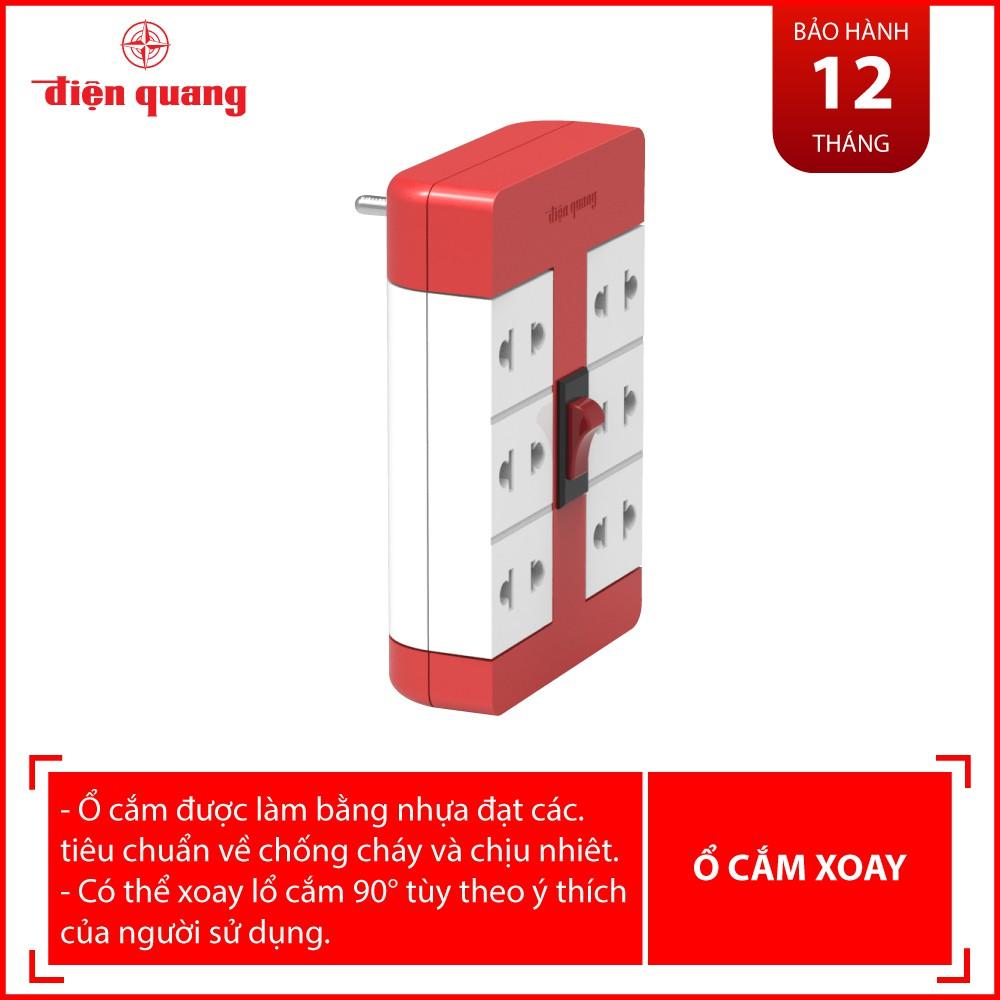 Ổ cắm xoay 90º Điện Quang ĐQ ESK RT 6