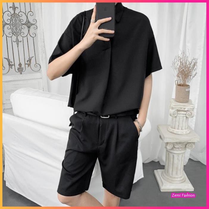 Áo Sơ Mi Nam Polo Hàn Quốc Màu Đen