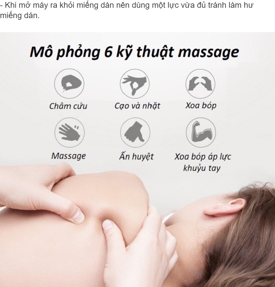 Máy Massage Xung Điện Hình Cánh Bướm Giúp Giải Toả Đau Nhức Vùng Cổ 8 Chế Độ Massage Sử Dụng Pin Sạc