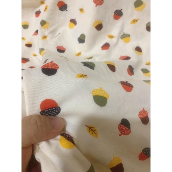 Vải thun cotton hình quả