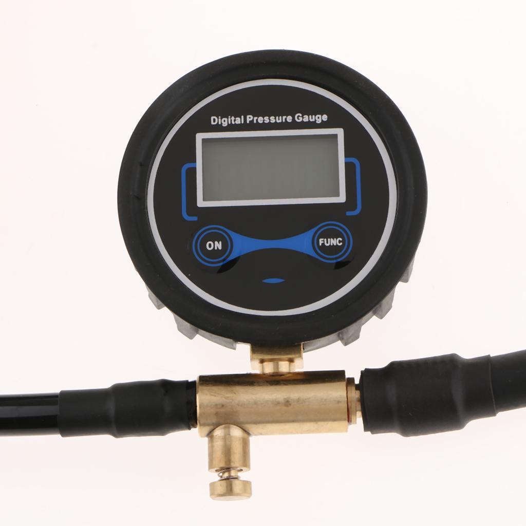 Car Motorcycle Wheel Tire Air Pressure Gauge Tester with 1.5M Pipe