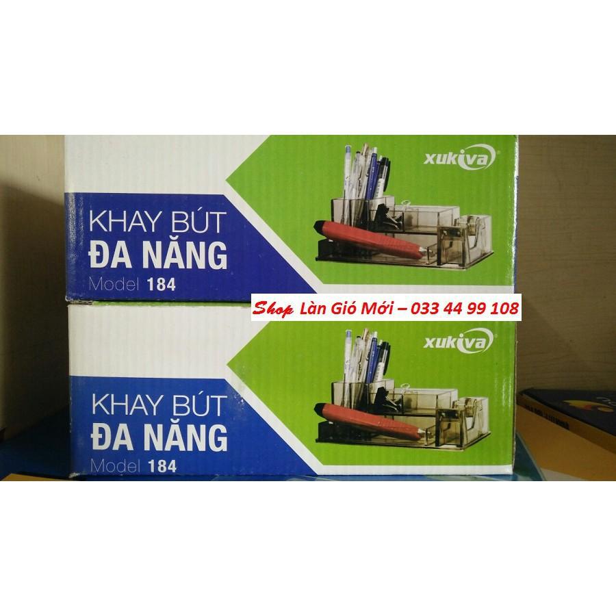 HỘP CẮM BÚT XUKIVA 184 Có dụng cụ cắt băng keo