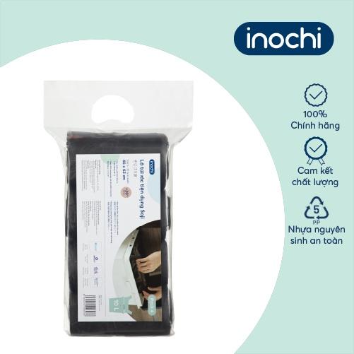 Lô túi rác tiện dụng Inochi - Soji 4 x 10L có quai cầm(gồm 4 cuộn)