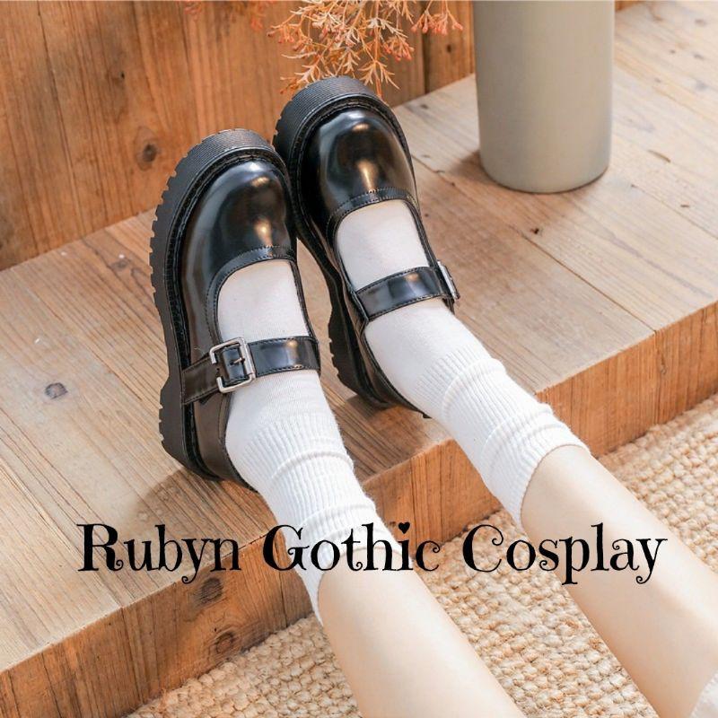 Giày búp bê lolita quai dán vintage cosplay học sinh Nhật Bản ( Size 35-39) A111