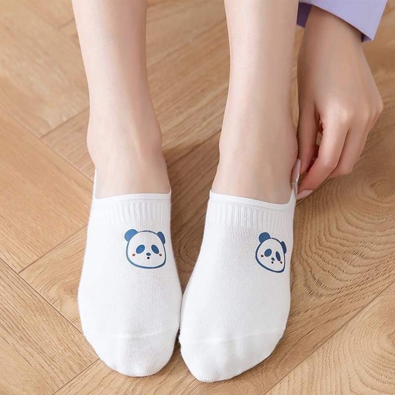 combo 10 đôi Tất HÀI GÂN MÀU TRẮNG - VỚ ĐI GIÀY CUTE