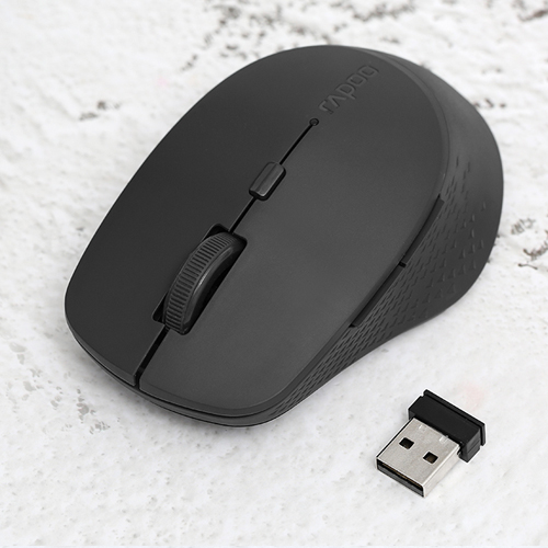 Chuột Không Dây Silent Rapoo M300 - Hàng Chính Hãng - Đen