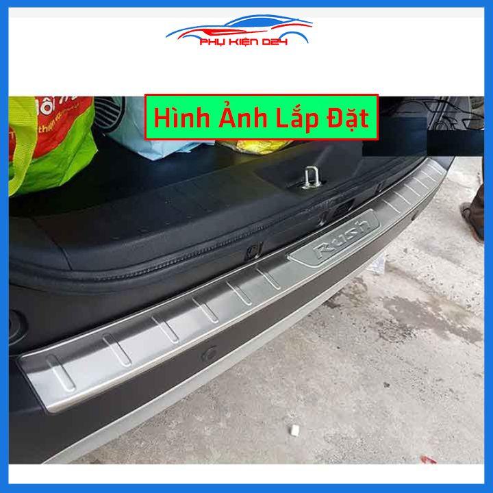 Ốp chống trầy cốp Rush 2019-2020-2021-2022 inox sáng bóng bảo vệ xe chống va đập