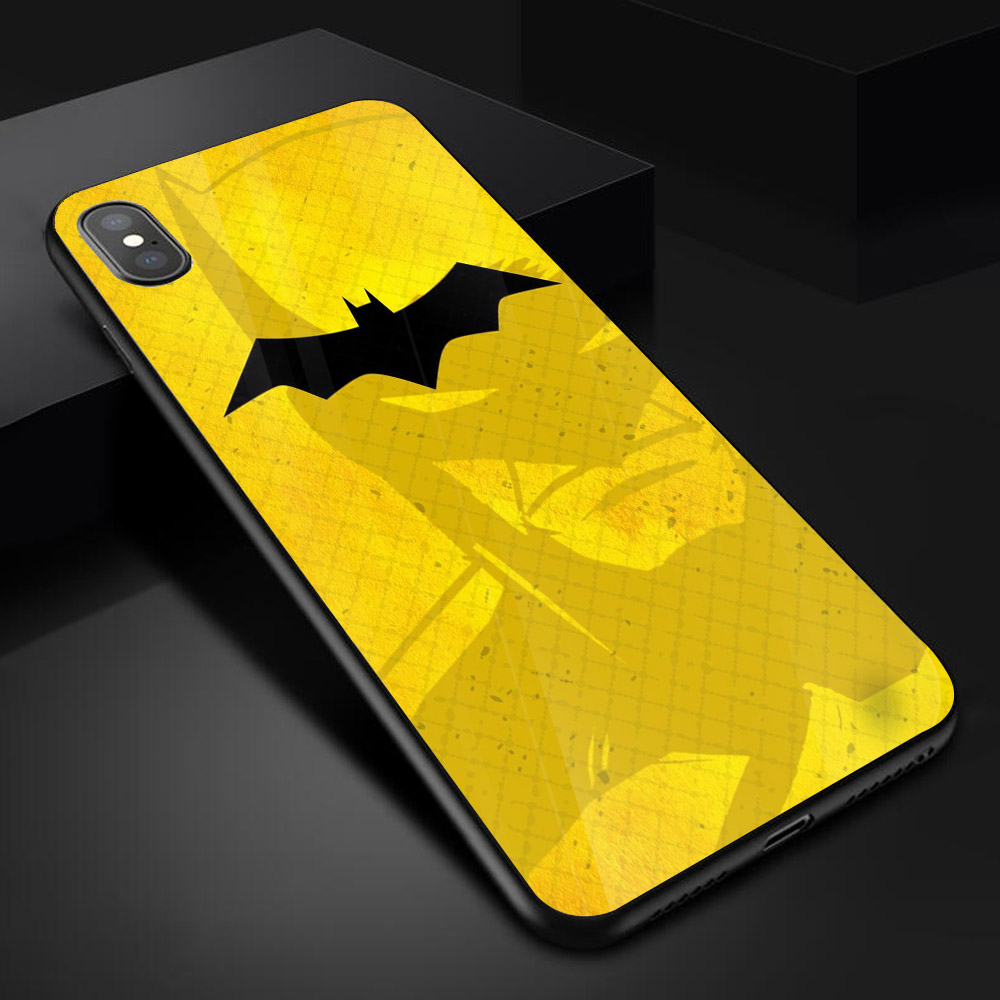 Ốp điện thoại kính cường lực cho máy iPhone X - Batman MS ACLTU005