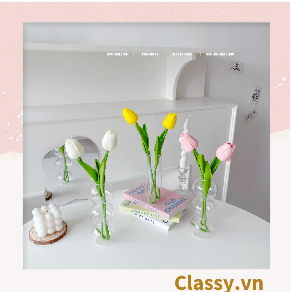 Đóa tulip Classy bằng vải, làm đạo cụ chụp hình, trang trí nhà cửa PK1474