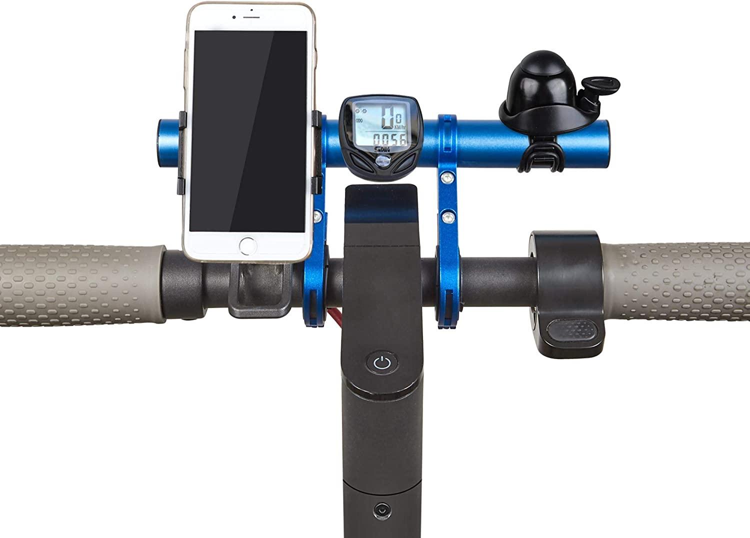 Mở rộng gấp đôi tay cầm xe đạp hợp kim nhôm, tay lái exsensor cho máy đo điện thoại đèn