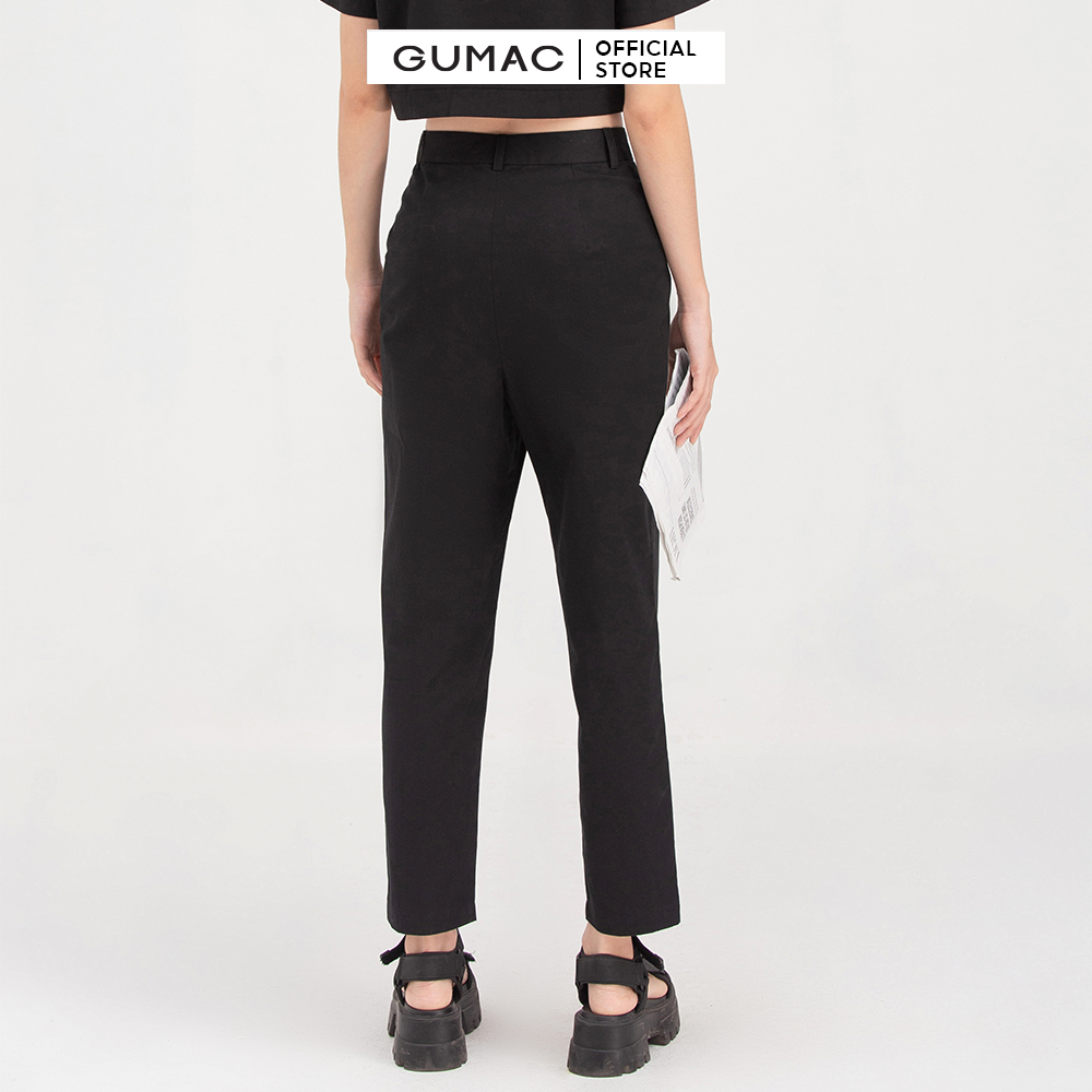 Áo sơ mi nữ GUMAC AB755 croptop