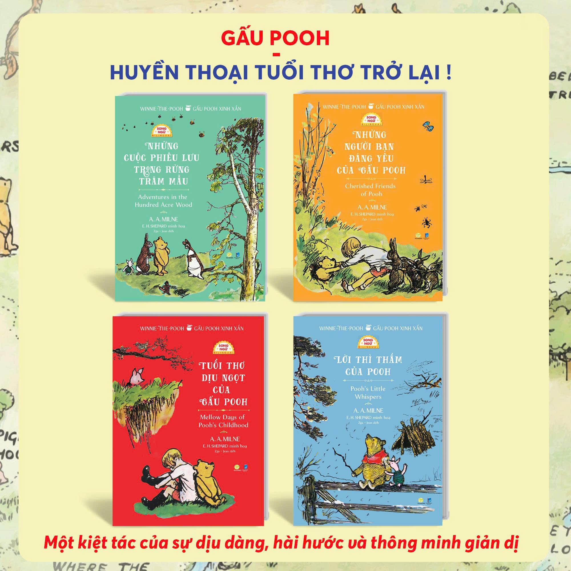 Sách - Winnie-The-Pooh - Gấu Pooh Xinh Xắn - Mellow Days Of Pooh's Childhood - Tuổi Thơ Dịu Ngọt Của Gấu Pooh