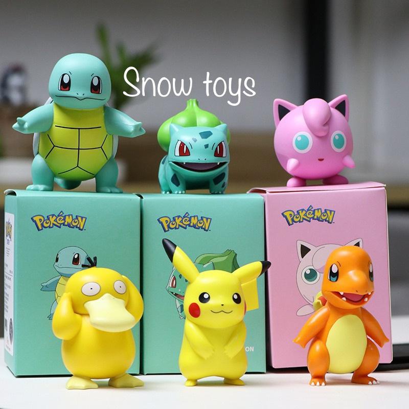 Mô Hình Pikachu Phim Hoạt Hình Pokemon, Thích Hợp Trang Trí, Decor, Bộ Sưu Tập, Làm Quà Tặng - Full Box