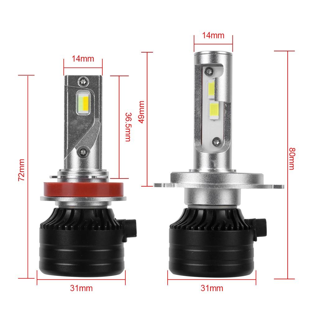 Đèn pha LED H4 H11 20000LM siêu sáng 6000K cho xe hơi