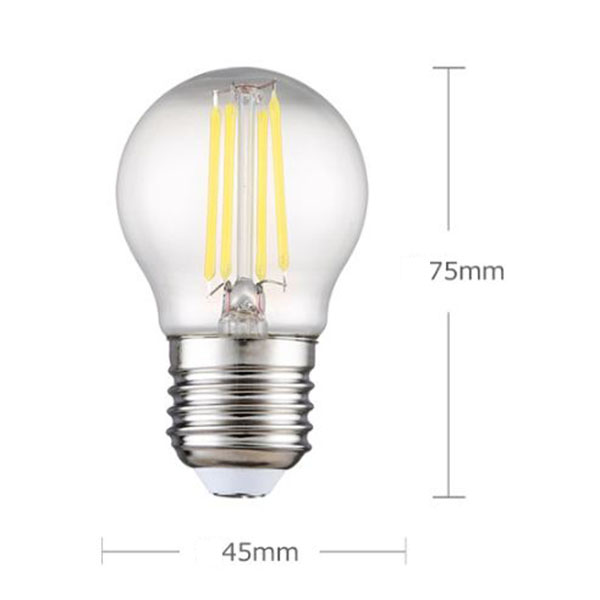 Combo 10 bóng đèn led EDISON G45 4w thân thiện với môi trường dùng cho trang trí nhà cửa, quán cafe