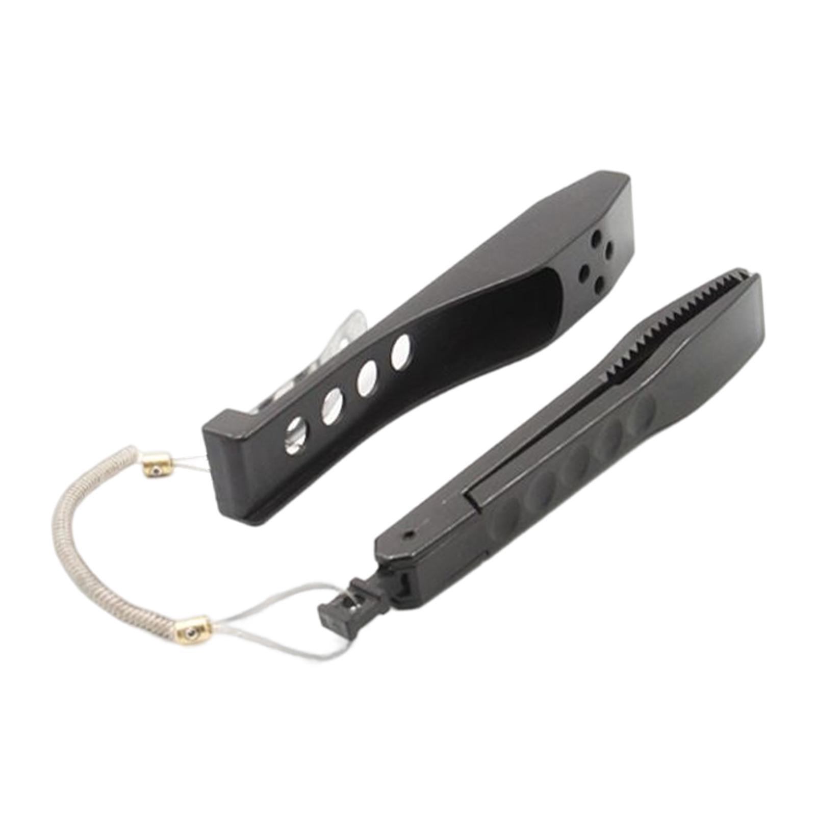 Portable Fish Lip Gripper with Rope Controller Fish Holder Fish Catcher Fishing Gear