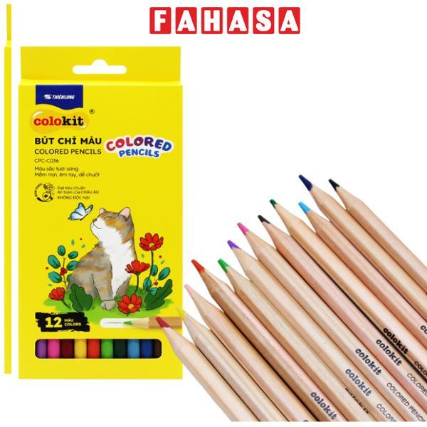 Hộp 12 Bút Chì Màu Colored Pencils - Colokit CPC-C036