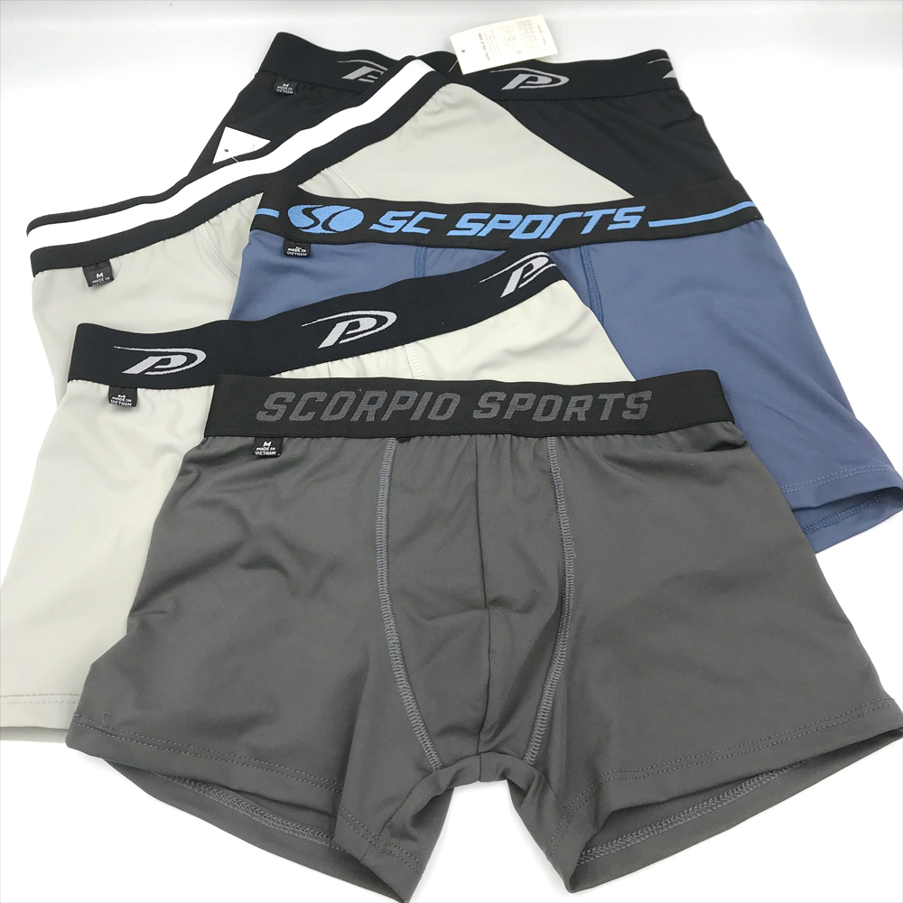 Quần Lót Boxer Nam VNXK Nhật Cao Cấp, Quần Lót Đùi Cotton Chiết Xuất Tự Nhiên Siêu Thoáng Mát - Co Giãn 4 Chiều - Thấm Hút Tuyệt Đối - Sợi Tre Mềm Mịn - M
