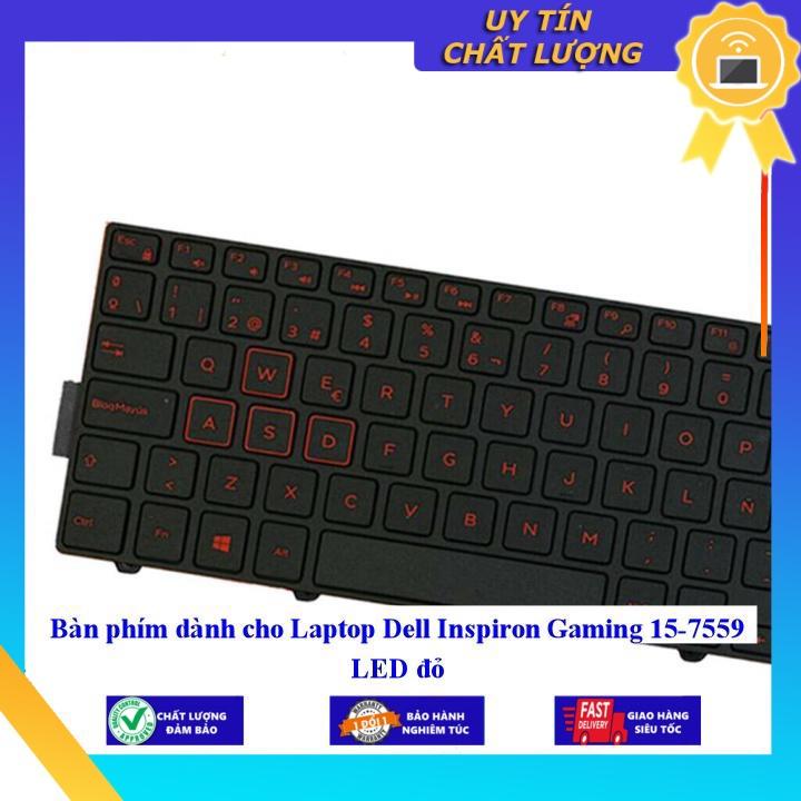 Bàn phím dùng cho Laptop Dell Inspiron Gaming 15-7559 LED đỏ - Hàng Nhập Khẩu New Seal