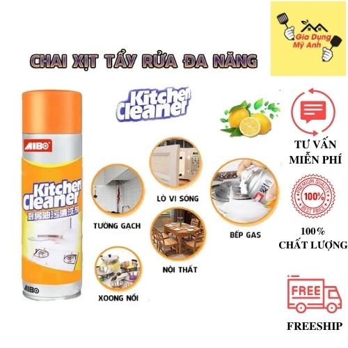 Chai xịt tẩy rửa đa năng chất tẩy đa năng Kitchen Cleaner tẩy rửa nhà bếp sạch bóng, đánh bay dầu mỡ Free ship