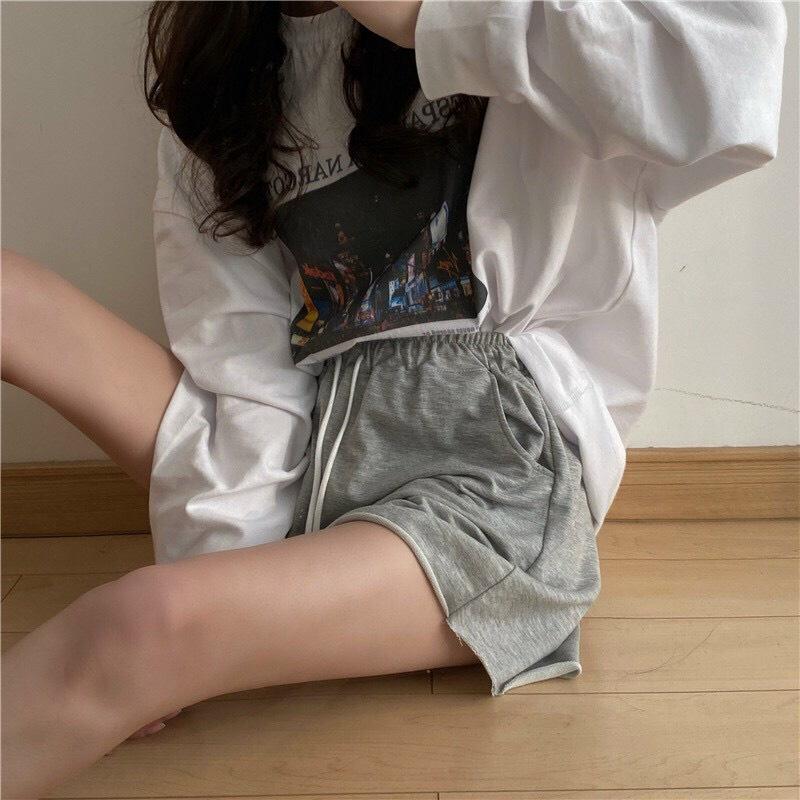 Quần thun lửng in trơn nam nữ chất thun da cá mềm mịn,có 3 size M từ,L từ,XL từ