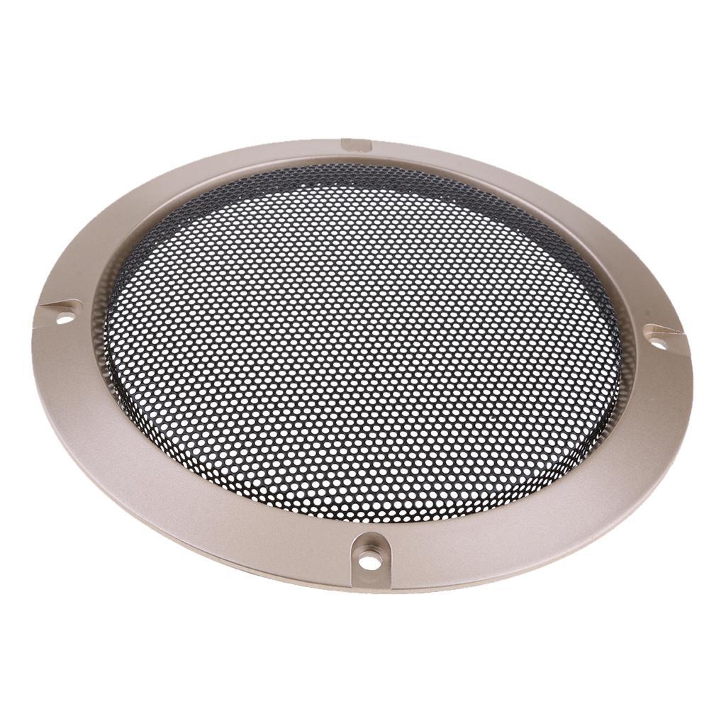 2X 5inch Speaker Grills Cover Case with Screws Gold