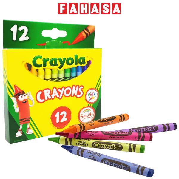 Hộp 12 Bút Sáp Màu Phiên Bản Mới - Crayola 523028
