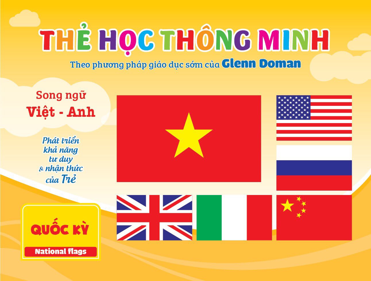 Flashcard cho bé theo phương pháp Glenn Doman - Bộ thẻ học thông minh(QUÉT MÃ QR FILE ĐỌC)