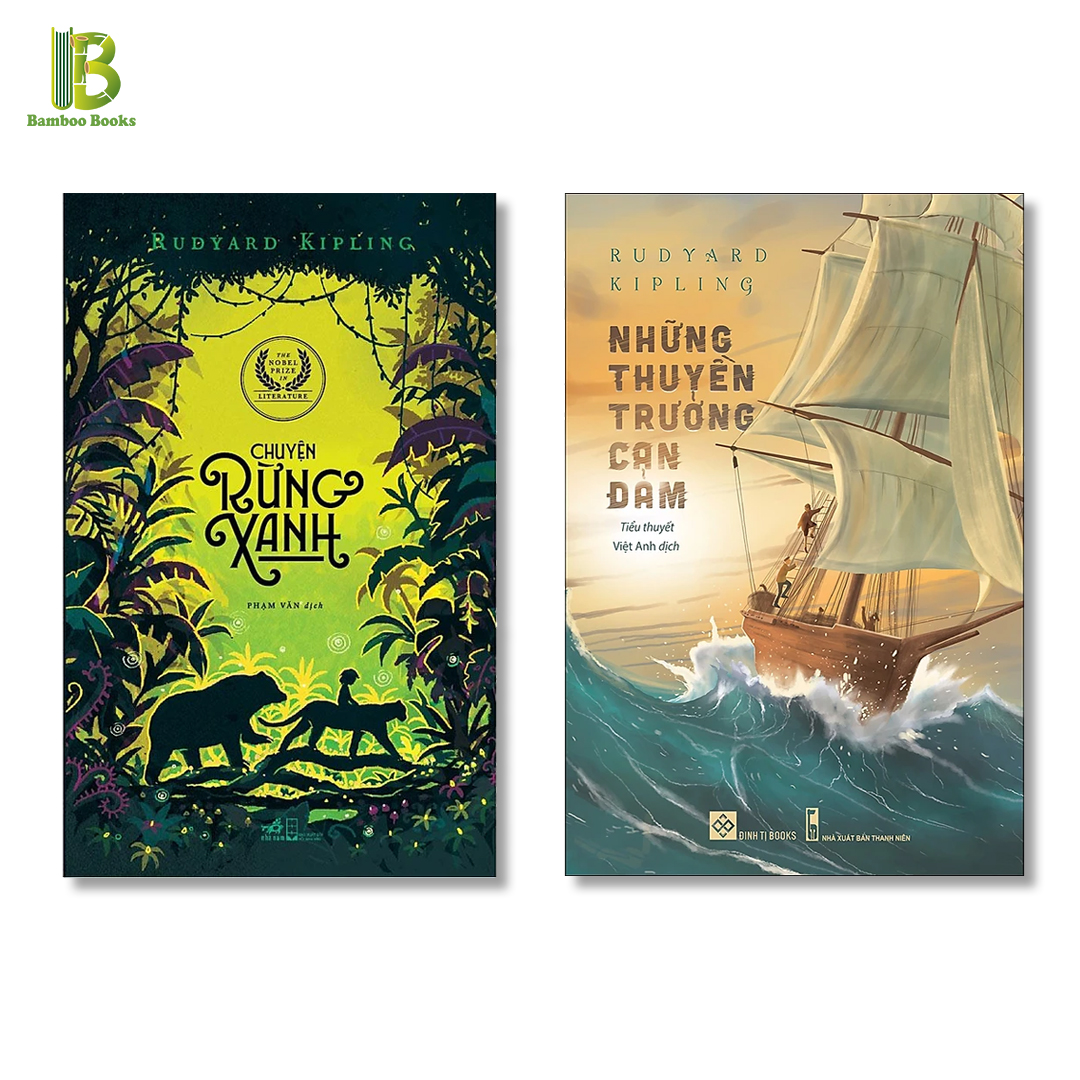 Combo 2 Tác Phẩm Hay Nhất Của Rudyard Kipling: Chuyện Rừng Xanh + Những Thuyền Trưởng Can Đảm - Nobel Văn Học 1907