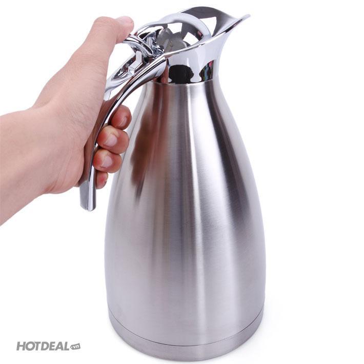 Bình Giữ Nhiệt Inox 2L Cao Cấp 2 Lớp Giữ Nhiệt Tốt - GDHN Loại Tốt