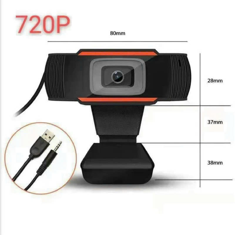 Webcam Cho Máy Tính PC Laptop 720p FullHD Kèm Mic Tích Hợp Micro To Rõ Cho Cuộc Gọi Video Call Zoom Góc Siêu Rộng New Chất Lượng Cao Để Live Stream Học Online Hàng Nhập Khẩu