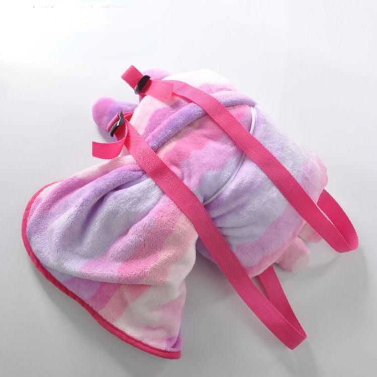 Trẻ Em Chăn Làm Dày Hoạt Hình Ba Lô Du Lịch Dệt Kim Dép Nỉ Chăn Đầm Ngủ Cho Bé Chăn