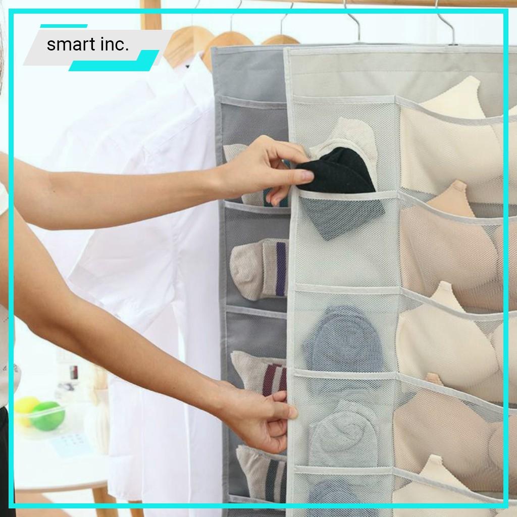 Túi Treo Đựng Đồ Lót Quần Áo Tất 2 Mặt Nhiều Ngăn Tiện Lợi