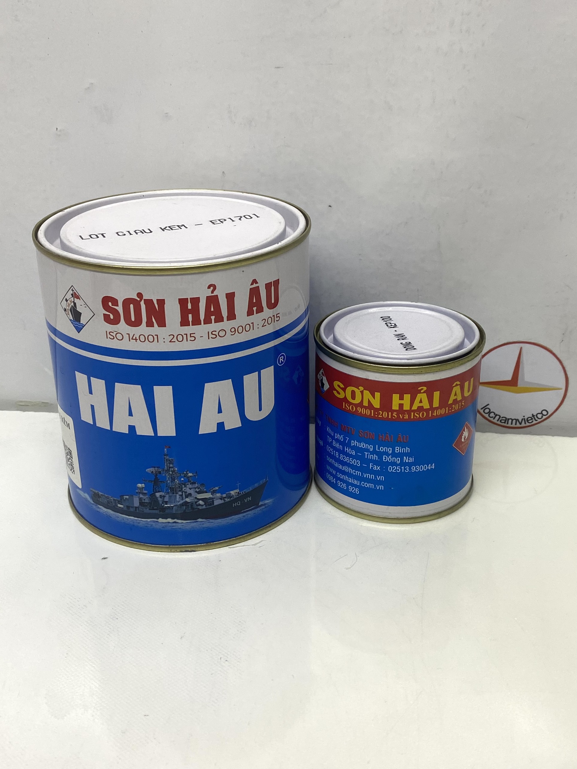 Sơn epoxy lót giàu kẽm Hải Âu EP701 1L/Bộ