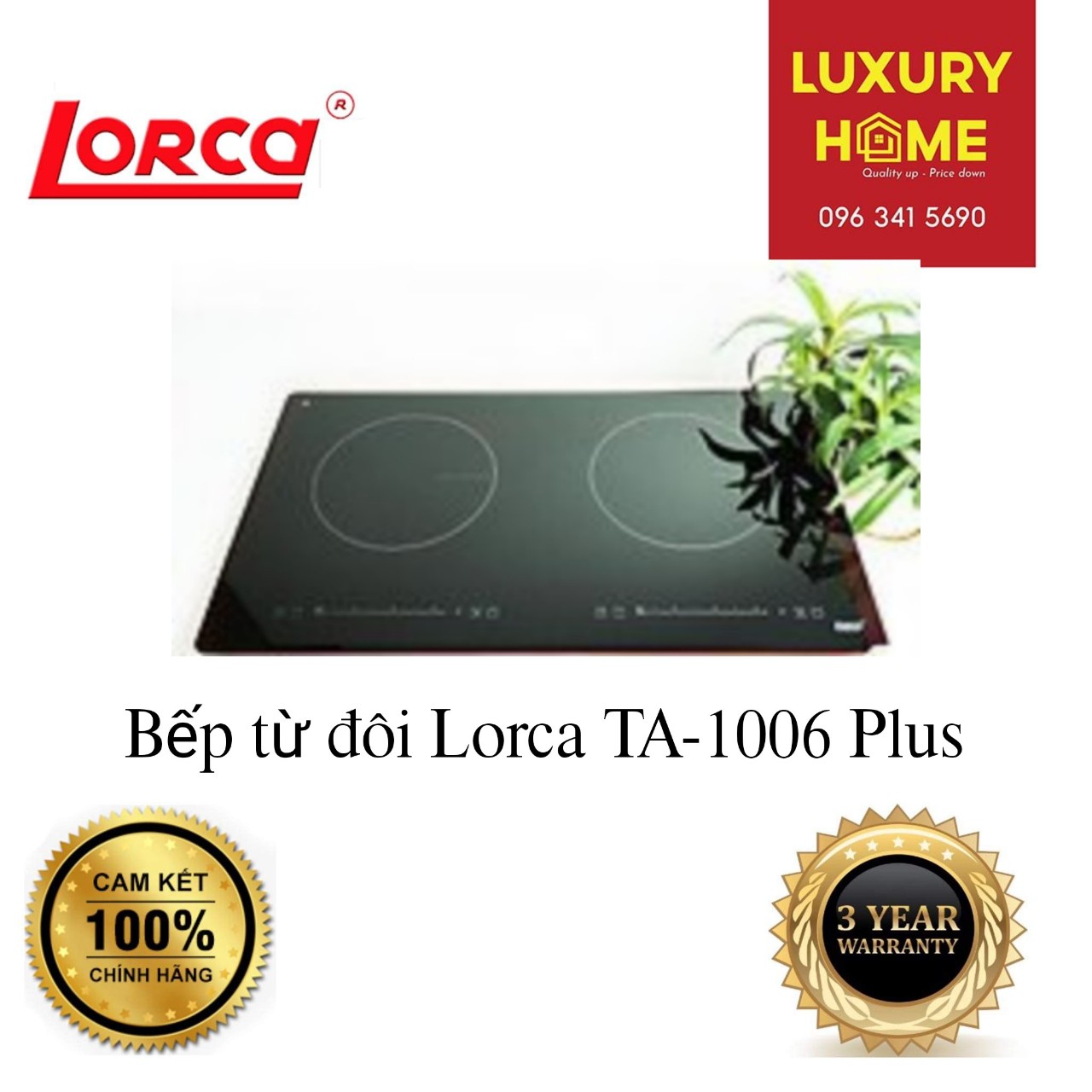 Bếp từ đôi Lorca TA-1006 Plus- Hàng chính hãng