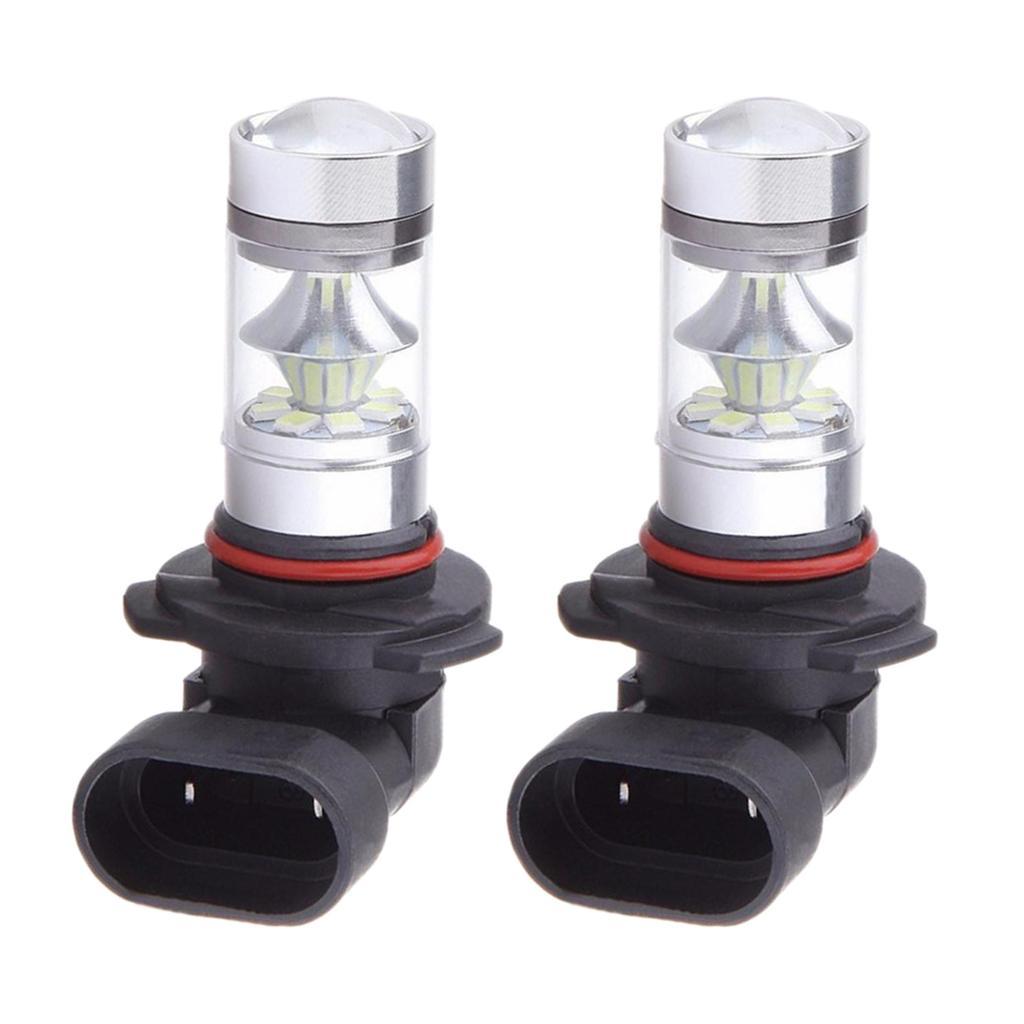 2x Mini Car H11 H8 LED 4300K Yellow 2323 Projector Fog Driving Light Bulb