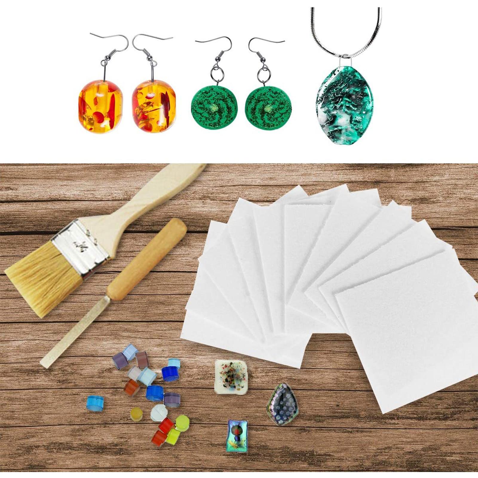 50 Sheets Microwave Kiln Glass Fusing Paper Ceramic Fiber Jewelry Making Tools Accessories