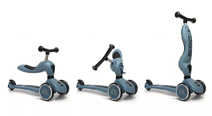 xe scooter trẻ em scoot and ride highwaykick 1 màu steel 1