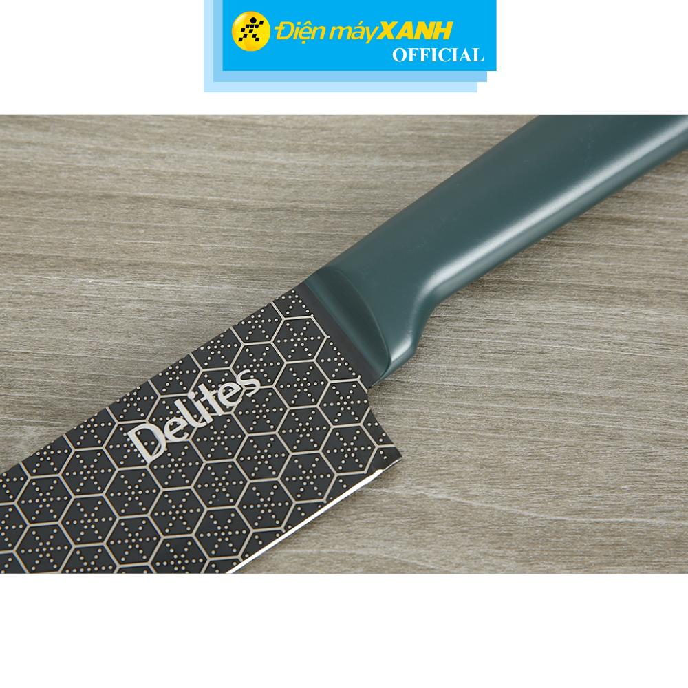 Hình ảnh Dao thái inox Delites CW-H033 (Xanh) - Hàng Chính Hãng