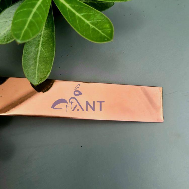La cuộn inox hồng gương, Nẹp trang trí la inox dán tường 2cm - 3cm, giá 1m