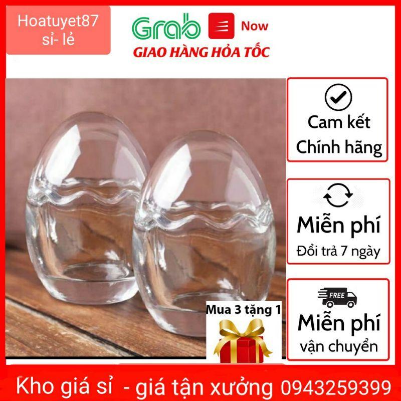 Lọ đựng tăm hình trứng trong suốt sang trọng 8363