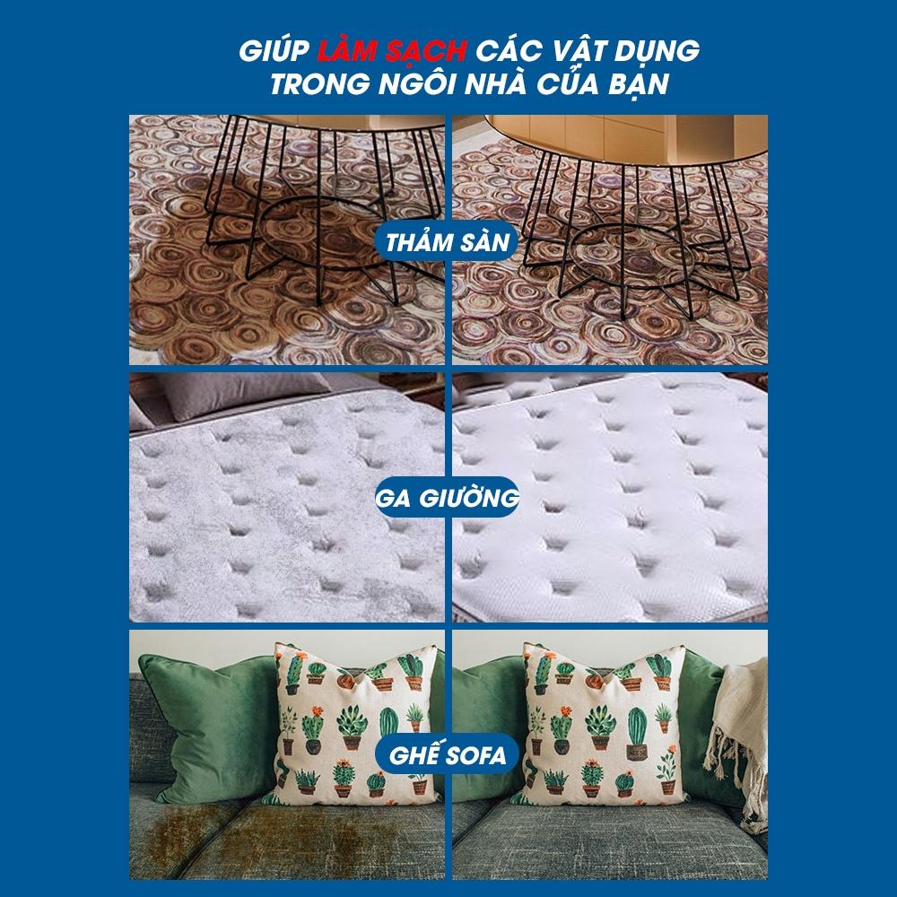 Combo 2 Chai vệ sinh đồ vải nỉ Farbic Clean Ximo Home cho ghế sofa, thảm trải, ga giường, rèm, nội thất ô tô