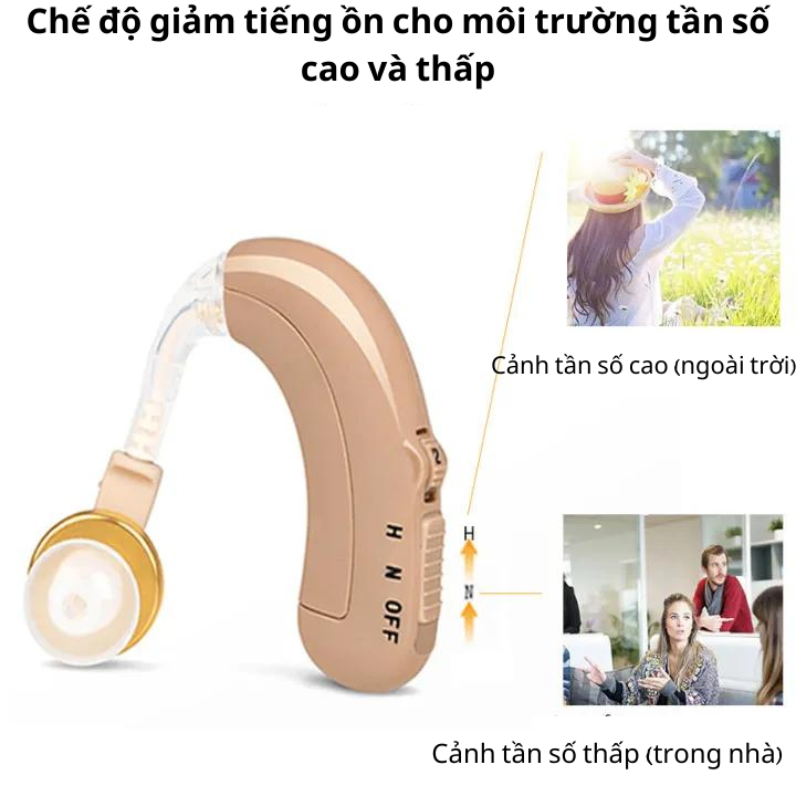 Máy Trợ Thính Coniler C109 Pin Lâu Sạc Nhanh, Lọc Âm Trong Trẻo, Tương Thích Cao