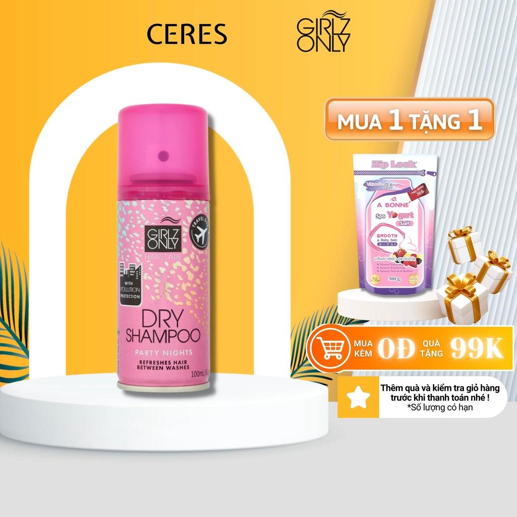 Dầu Gội Khô Girlz Only Dry Shampoo Party Nights Sạch Dầu Và Bồng Bềnh Ngay Lập Tức (Hồng) 100ml