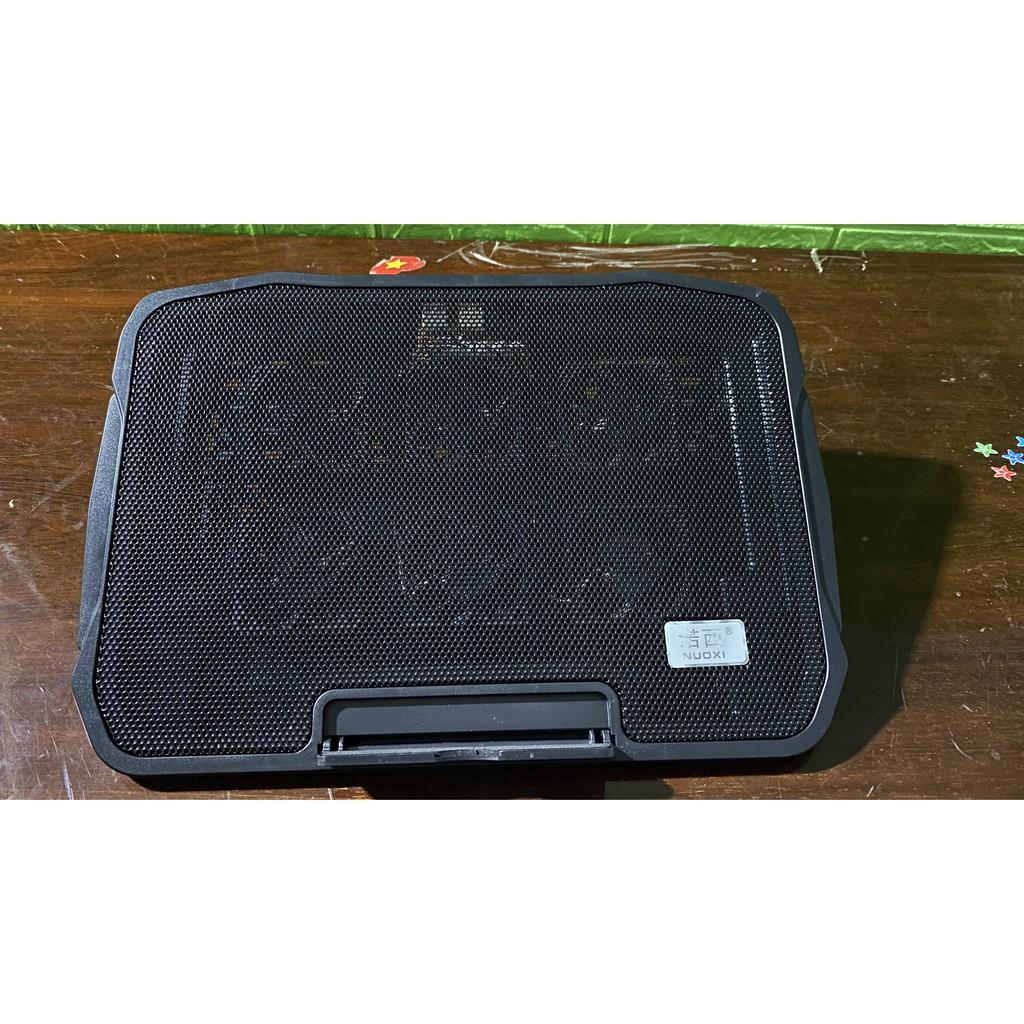 Đế Tản Nhiệt NUOXI H9 Với 2 Cổng USB 6 Cánh Quạt Tản Nhiệt Êm Ái Cho Laptop