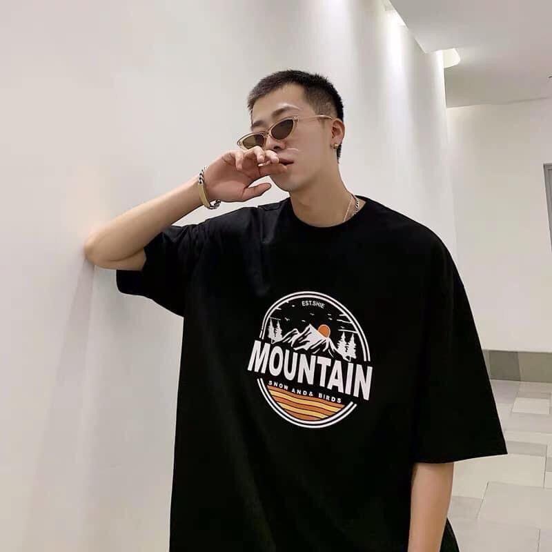 Áo phông Oversize Mountain, JACKLANE, Áo cộc tay Unisex Jack Lane