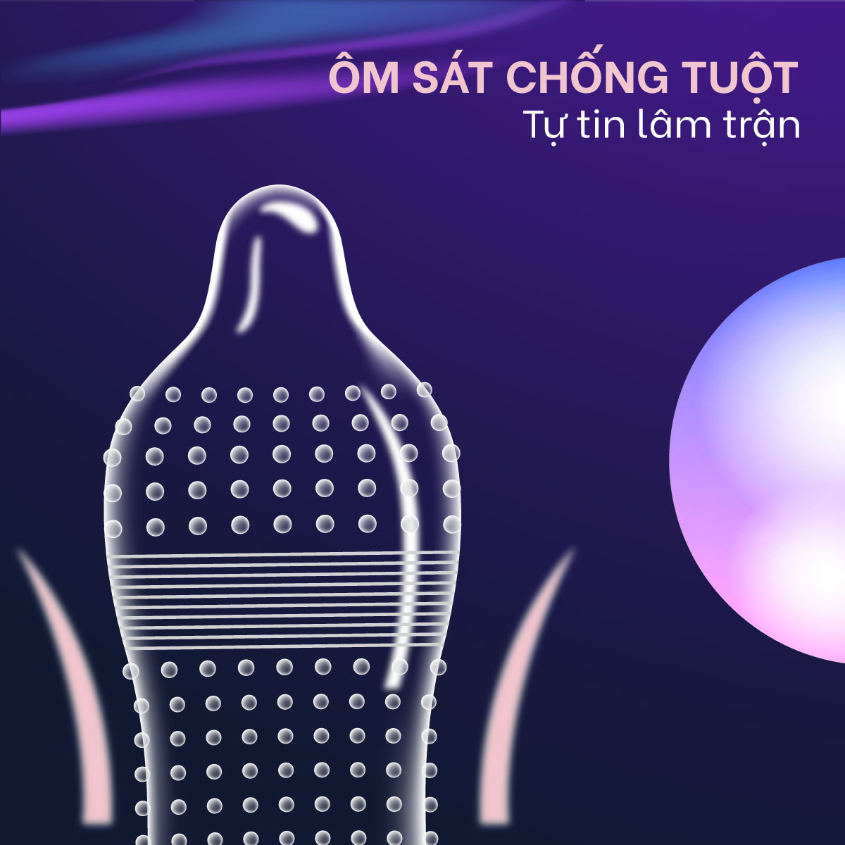 Bao cao su Shell Giant Entering - Gân nổi, bi tăng 3cm