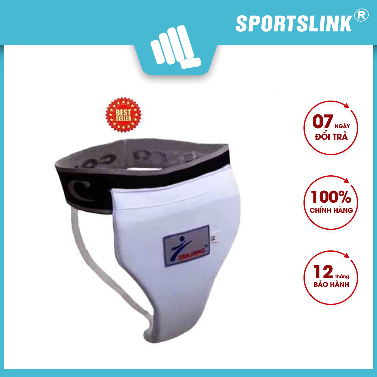 Bảo Hộ Hạ Bộ Nữ Cuki Kuki Nữ JianJiang bọc PU trắng Sportslink