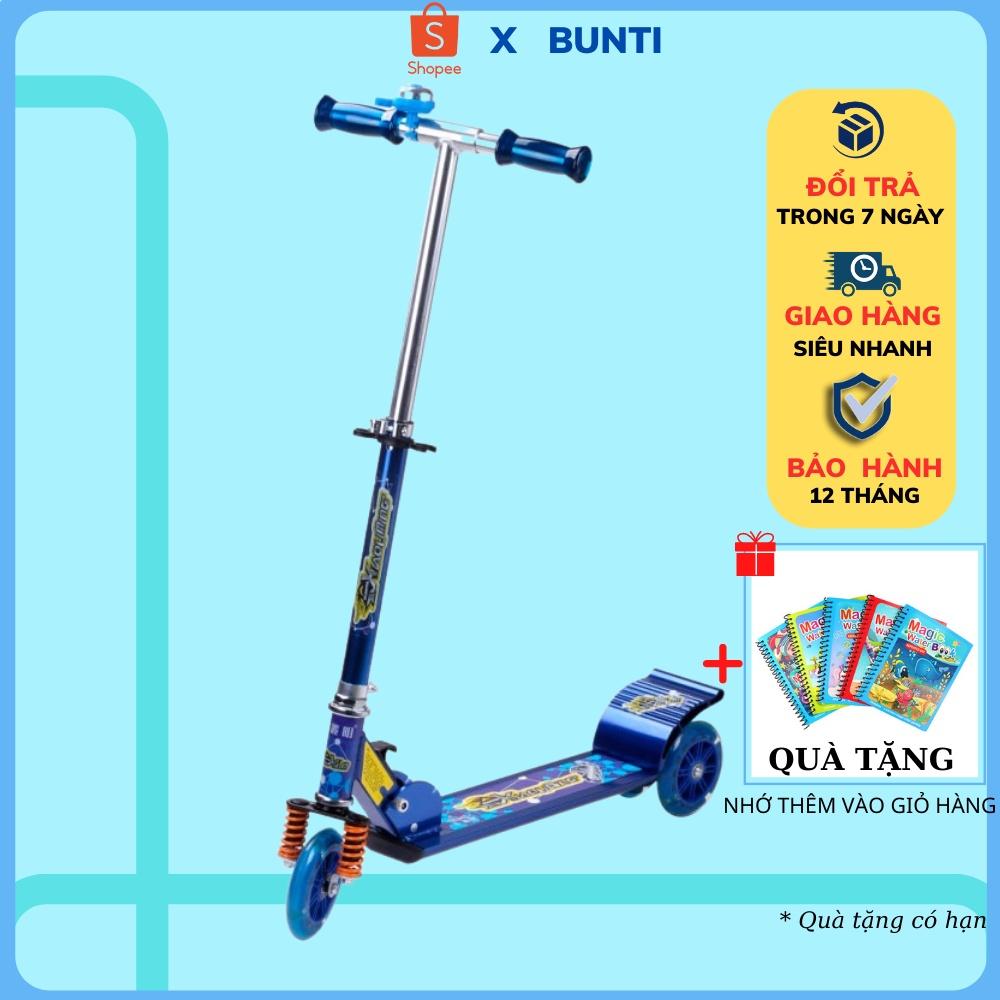 Xe Trượt Scooter Cho Bé 2 Bánh Có Đèn Led Phát Sáng Cho Bé Từ 2-10 Tuổi Có Đèn Led Phát Sáng BUNTI T2009C